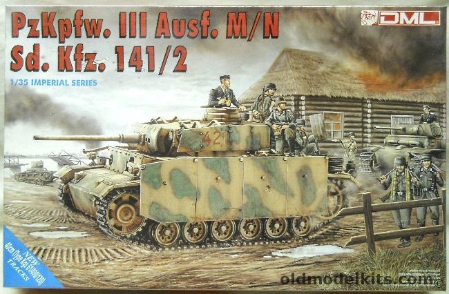 DML 1/35 PxKpfw. III Ausf M/N Sd.Kfz 141/2 Panzer III - With 40cm  Type Kgs 61/400/120 Tracks, 9015 plastic model kit